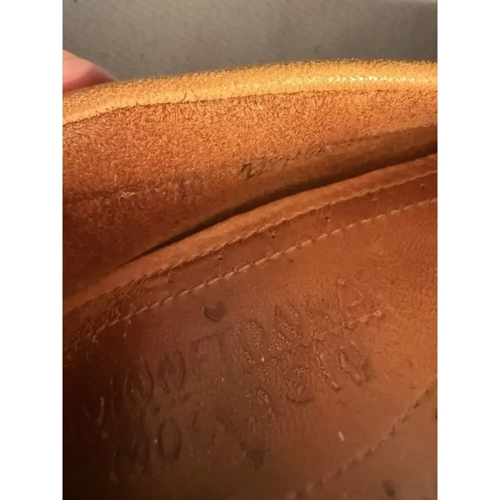 Minnetonka Moosehide Leather Moccasin Driving Knob Nub Tan Oil Rubbed Mens 10